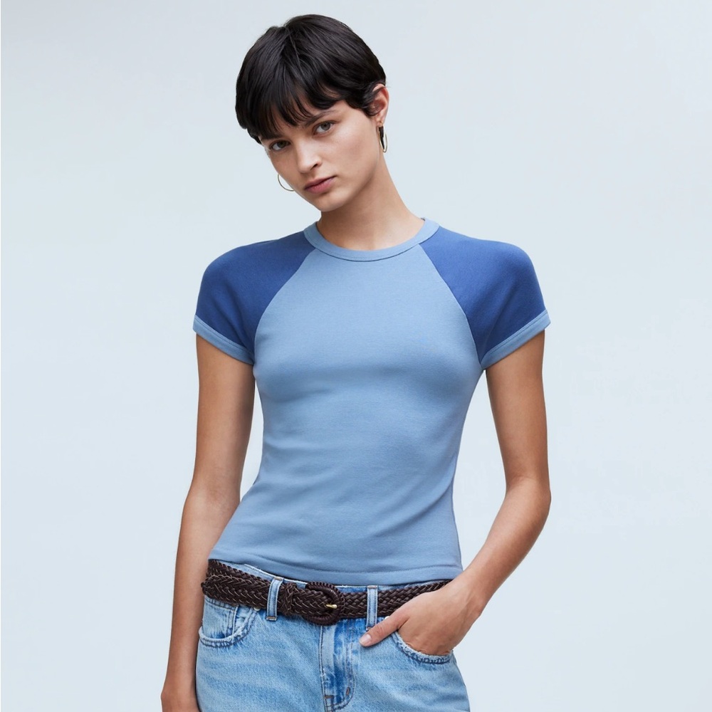 Madewell Raglan-Sleeve Baby Tee
